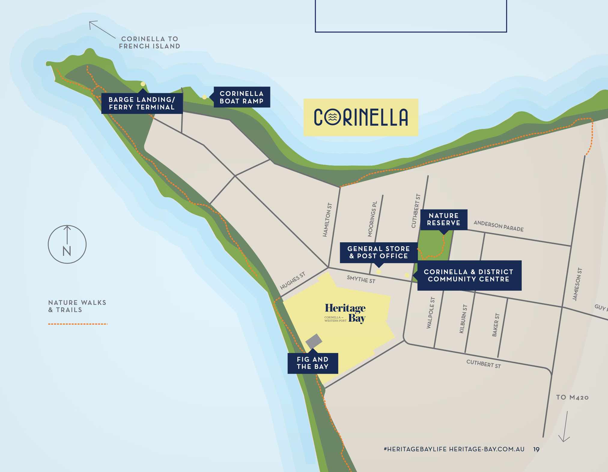 Heritage Bay Estate - Corinella Location map